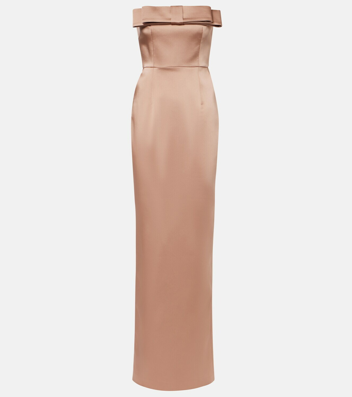 The New Arrivals Ilkyaz Ozel Sisu bow-detail satin bustier gown
