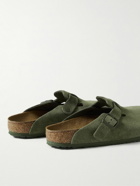 Birkenstock - Boston Suede Clogs - Green