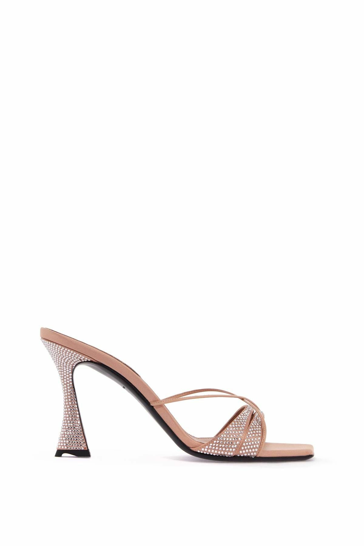 D'ACCORI satin lust mules for Pink