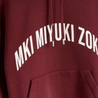 MKI Women's Arch Hoodie Presented by END. in Burgundy/White