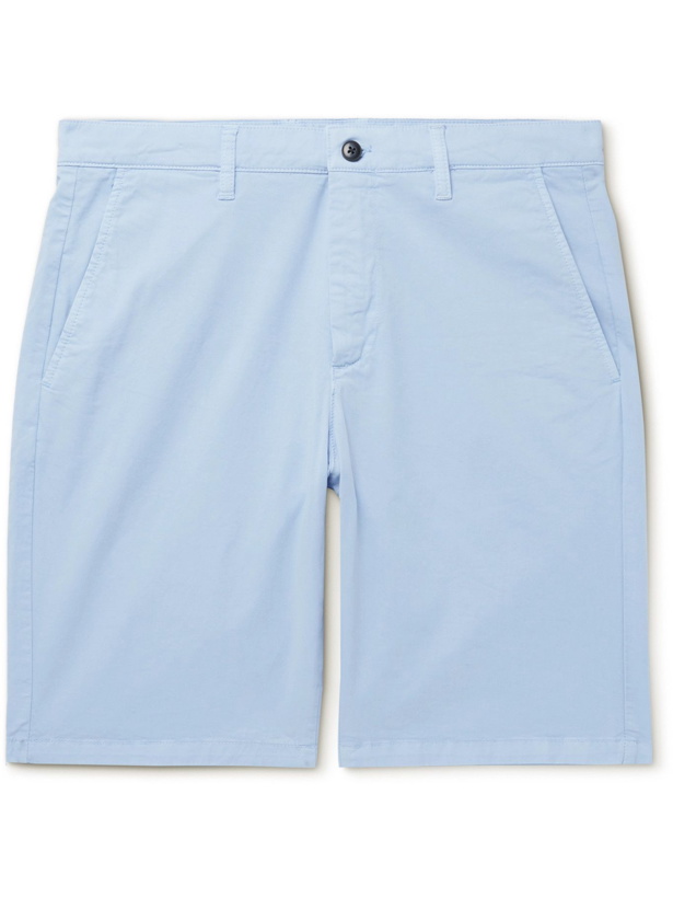 Photo: NN07 - Crown Stretch-Cotton Shorts - Blue