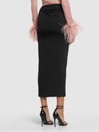 16ARLINGTON - Berretta Draped Jersey Midi Skirt