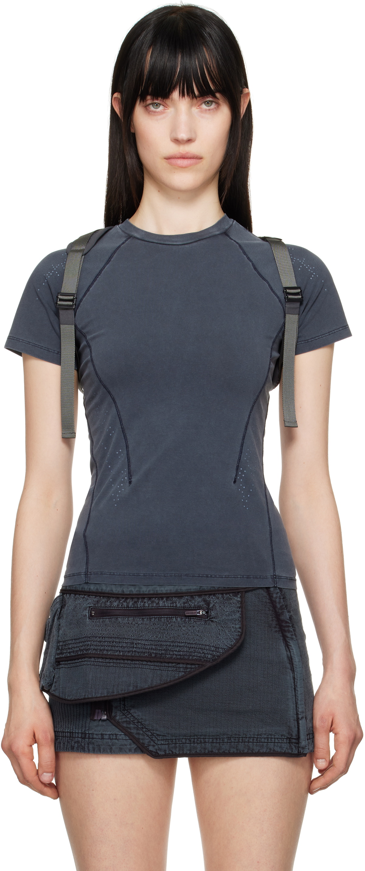 hyein seo(ヘインソ) DYED T-SHIRT W BACKSTRAP Dyed T-Shirt w/ Backstrap – HYEIN SEO