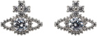 Vivienne Westwood Silver Valentina Stud Earrings