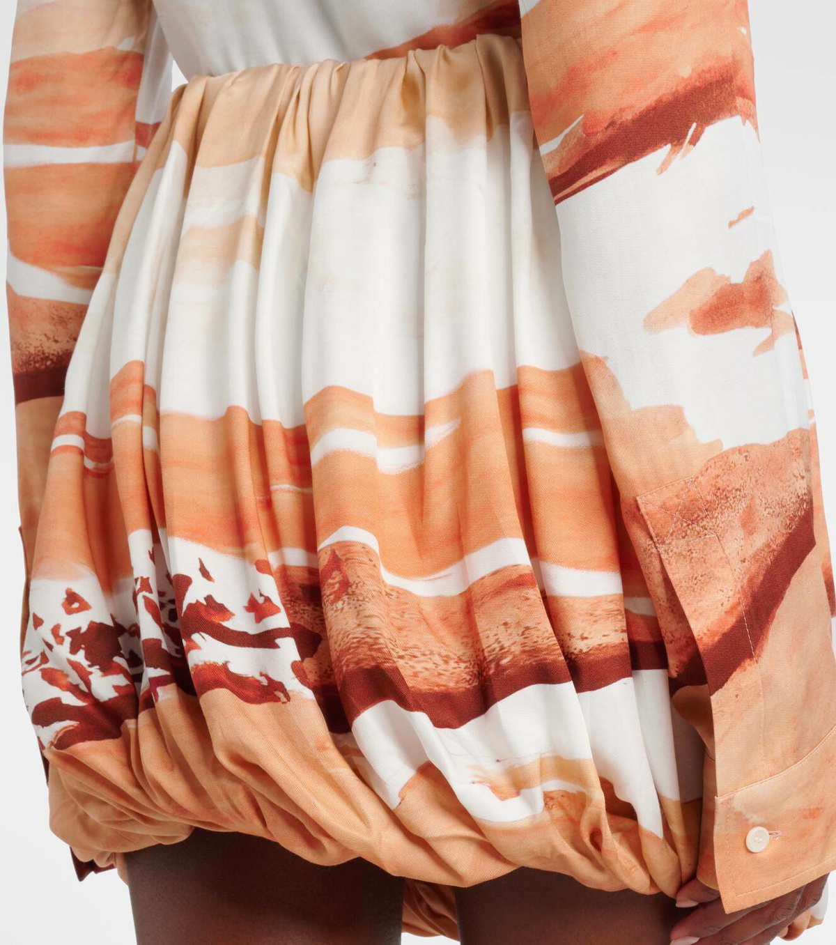 JW Anderson Printed draped miniskirt