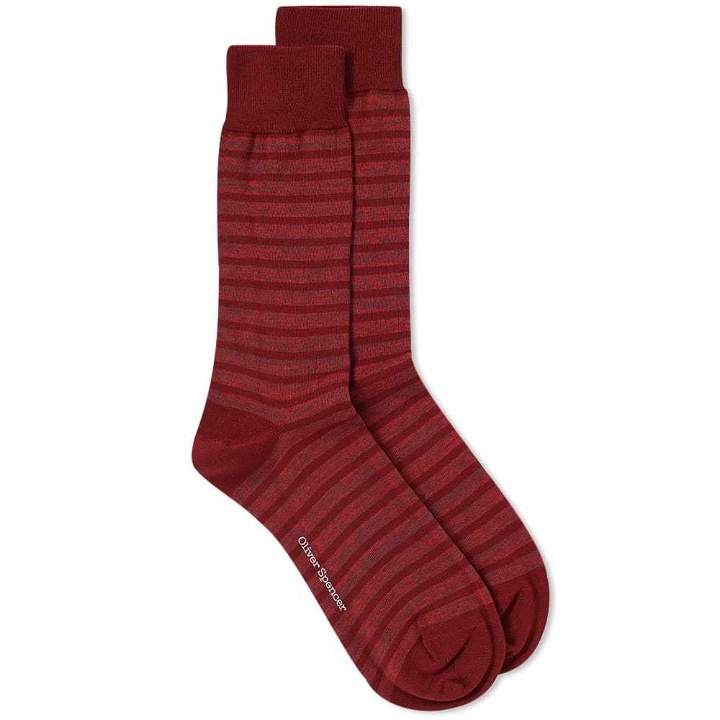 Photo: Oliver Spencer Telford Stripe Sock Red