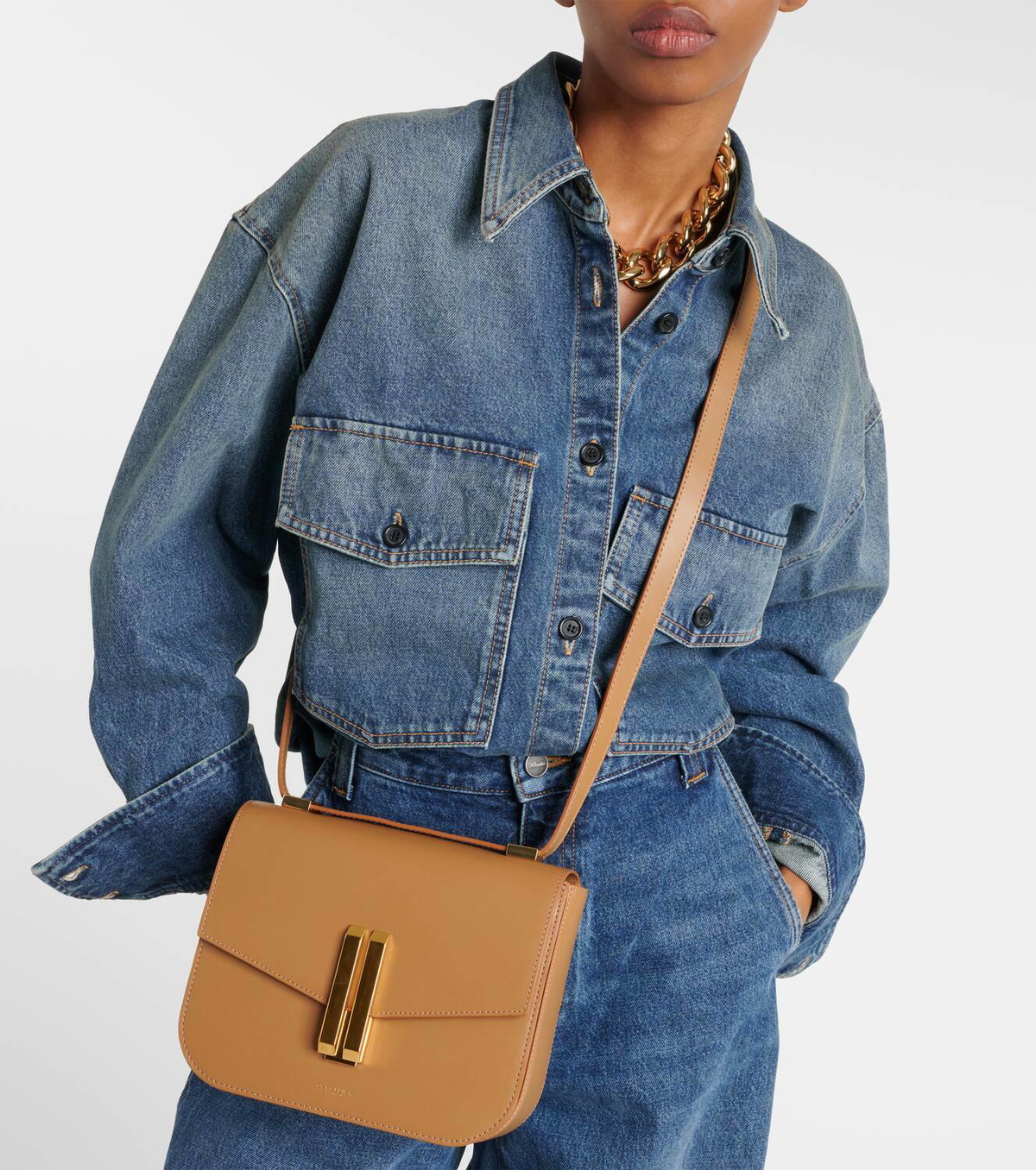 DeMellier Vancouver leather crossbody bag