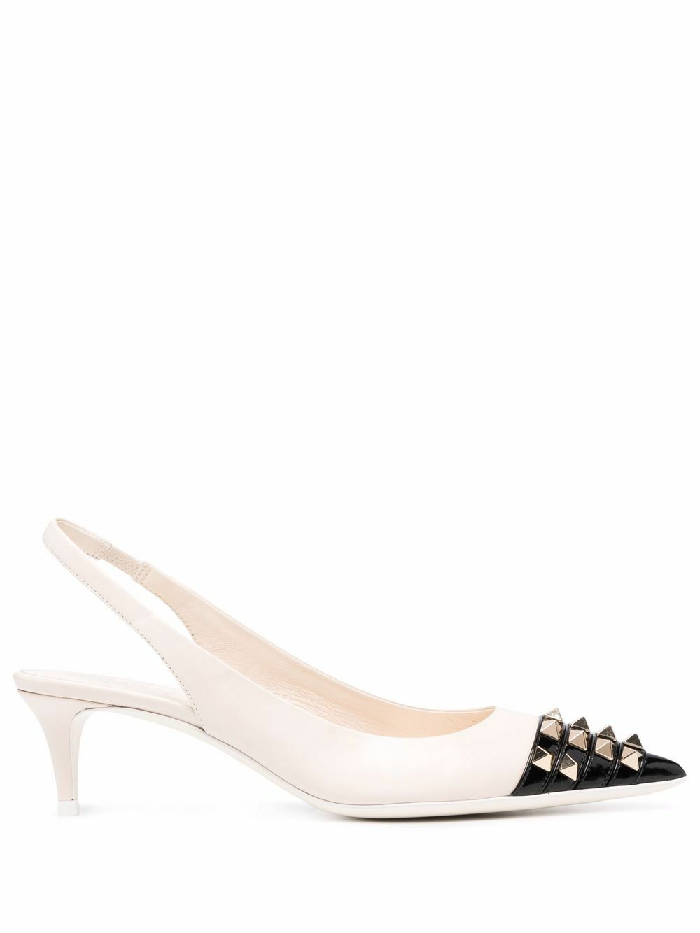 VALENTINO GARAVANI - Rockstud Patent Leather Slingback Pumps