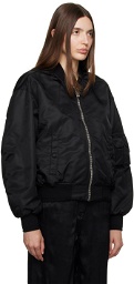 Givenchy Black Zip Bomber Jacket
