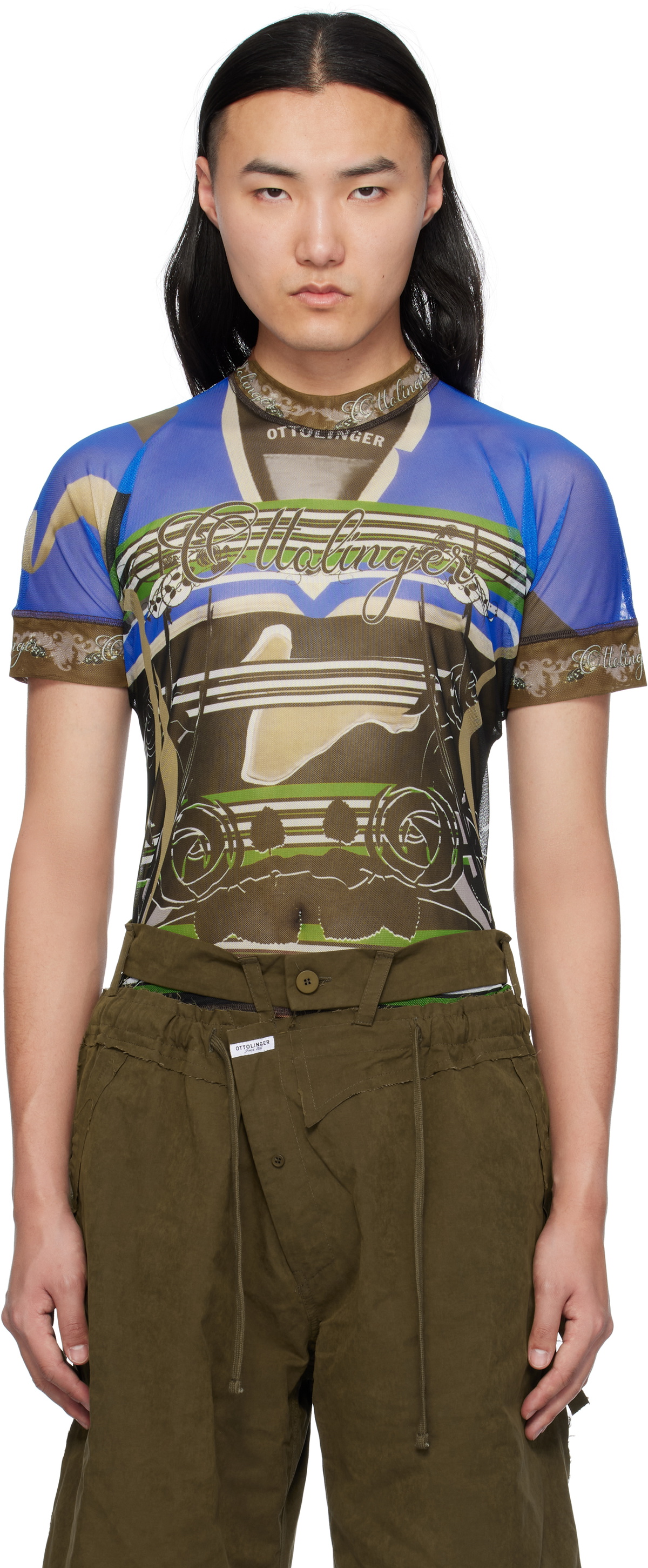 Tシャツ・カットソー OTTOLINGER 10110040104 Shirts Mesh t-shirt Ottolinger Multicolor Mesh T-shirt Ottolinger