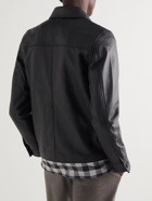 Officine Générale - Marus Slim-Fit Leather Jacket - Brown