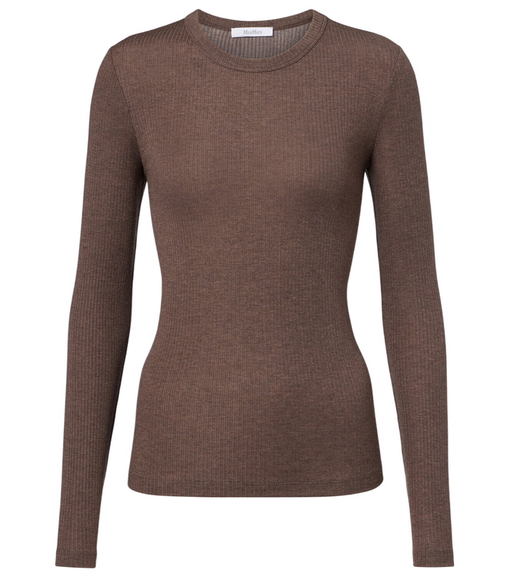 Photo: Max Mara Ribbed-knit T-shirt