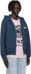 Kenzo Navy Kenzo Paris 'KENZO Archive Bouquet' Full-Zip Hoodie