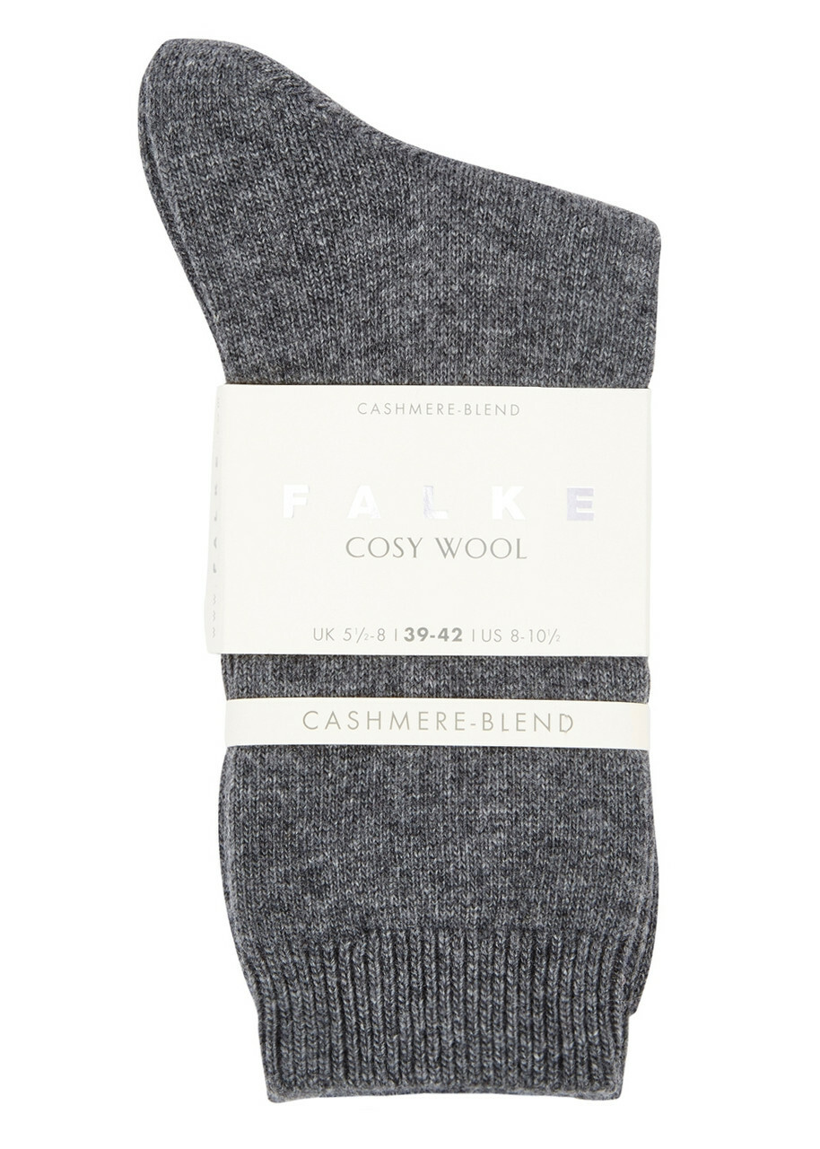 Falke Cosy Wool-blend Socks Light Grey 3942 (IT39 42 / UK6