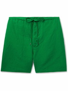 Auralee - Straight-Leg Linen and Cotton-Blend Shorts - Green