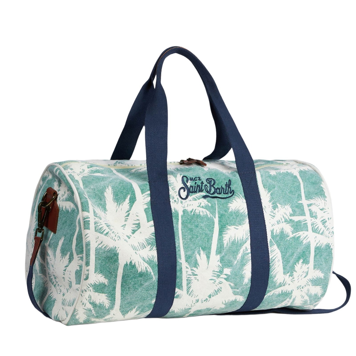 MC2 Saint Barth Travel Duffel Bag With Palms Print