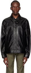 Helmut Lang Black Flight Leather Jacket