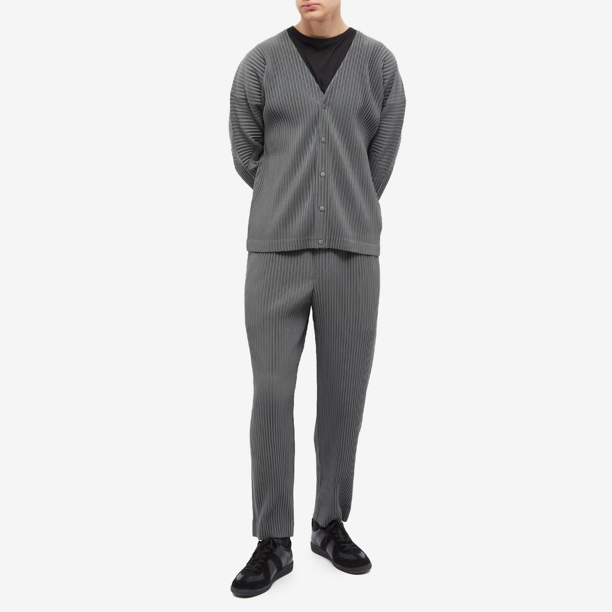 Homme Plissé Issey Miyake Men's Straight Leg JF194 Pant in Bark