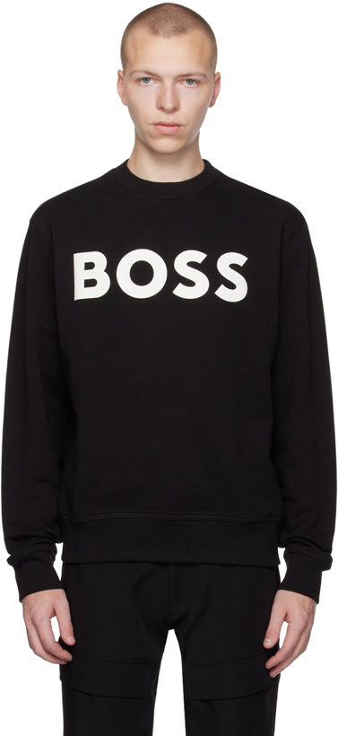 Photo: BOSS Black Relaxed-Fit Sweatshirt