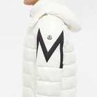 Moncler Men's Corydale Side Logo Jacket in White/Black