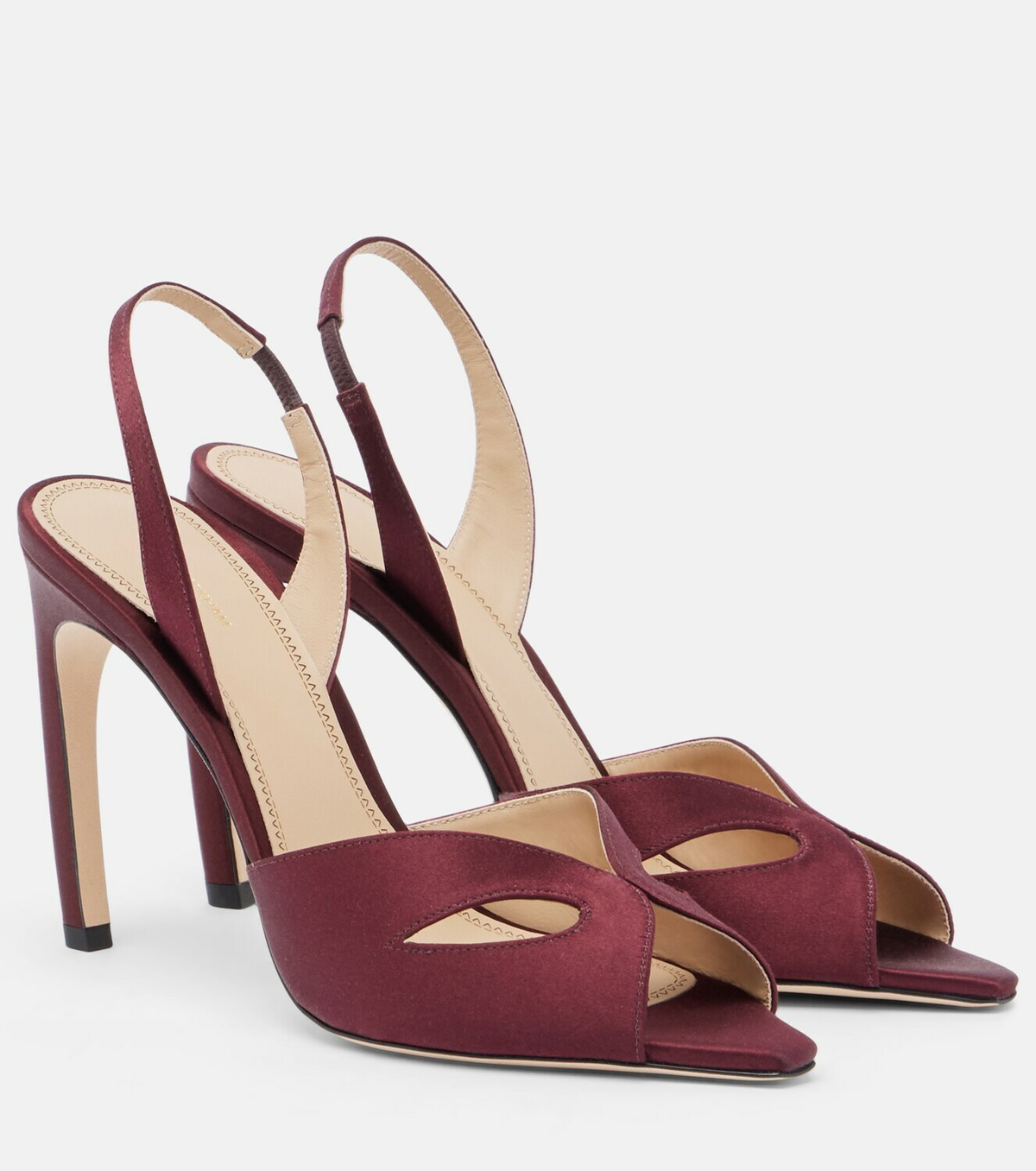 Victoria Beckham Harlow satin slingback sandals