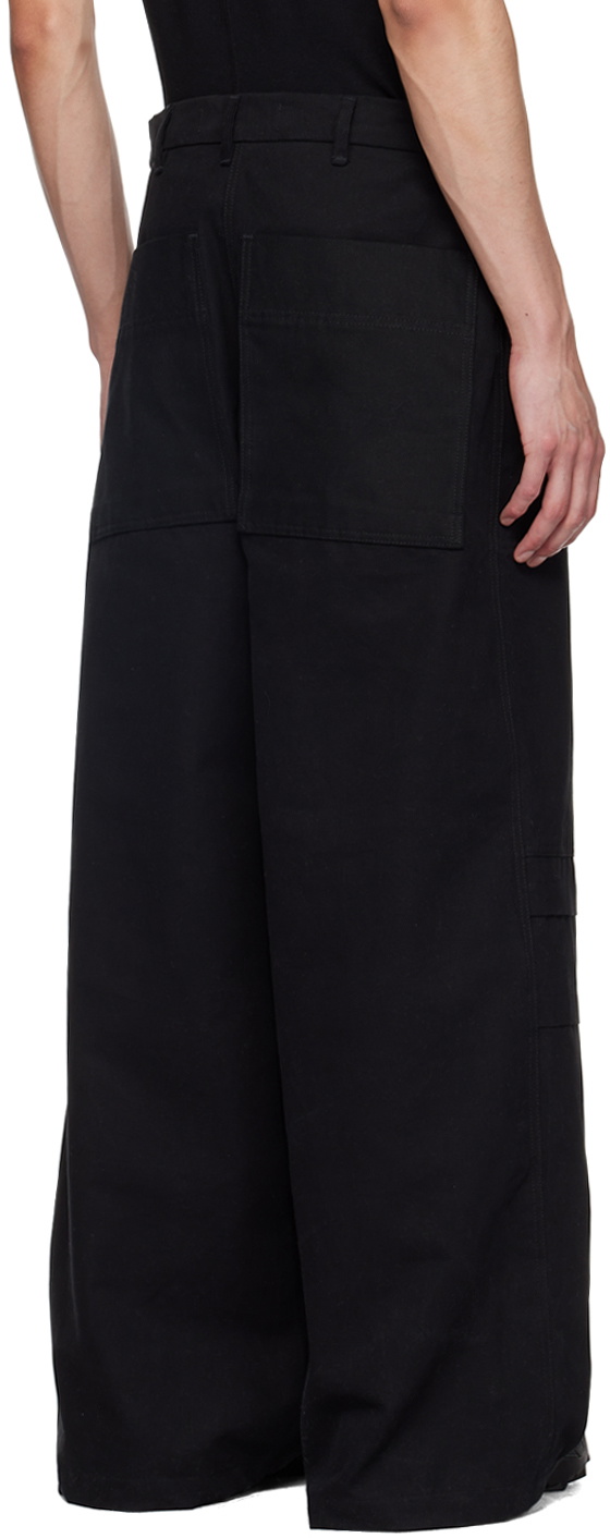 BRYAN JIMENÈZ SSENSE Exclusive Black Pleat Trousers