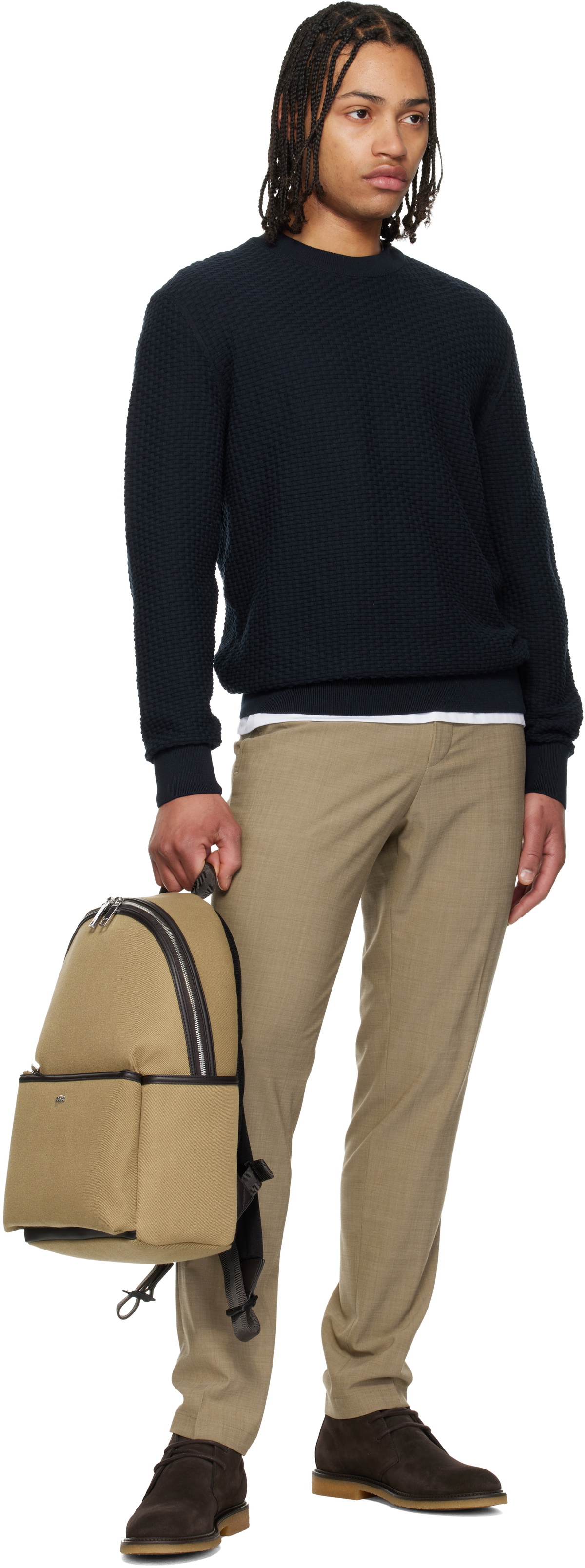 BOSS Brown Suede Desert Boots