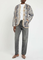 Forte_forte Plumes De Python Jacquard Brushed-knit Jacket Multicoloured 1