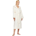 Tekla Off-White Terry Hooded Bathrobe