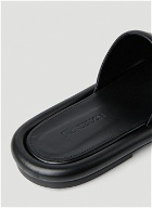 Bumper Flat Sandals in Black