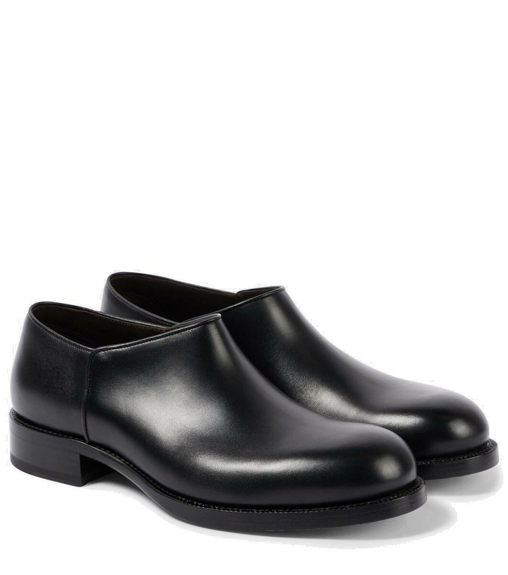 Photo: The Row Nobilis leather Derby shoes