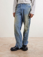 Satoshi Nakamoto - Enduro Straight-Leg Padded Jeans - Blue