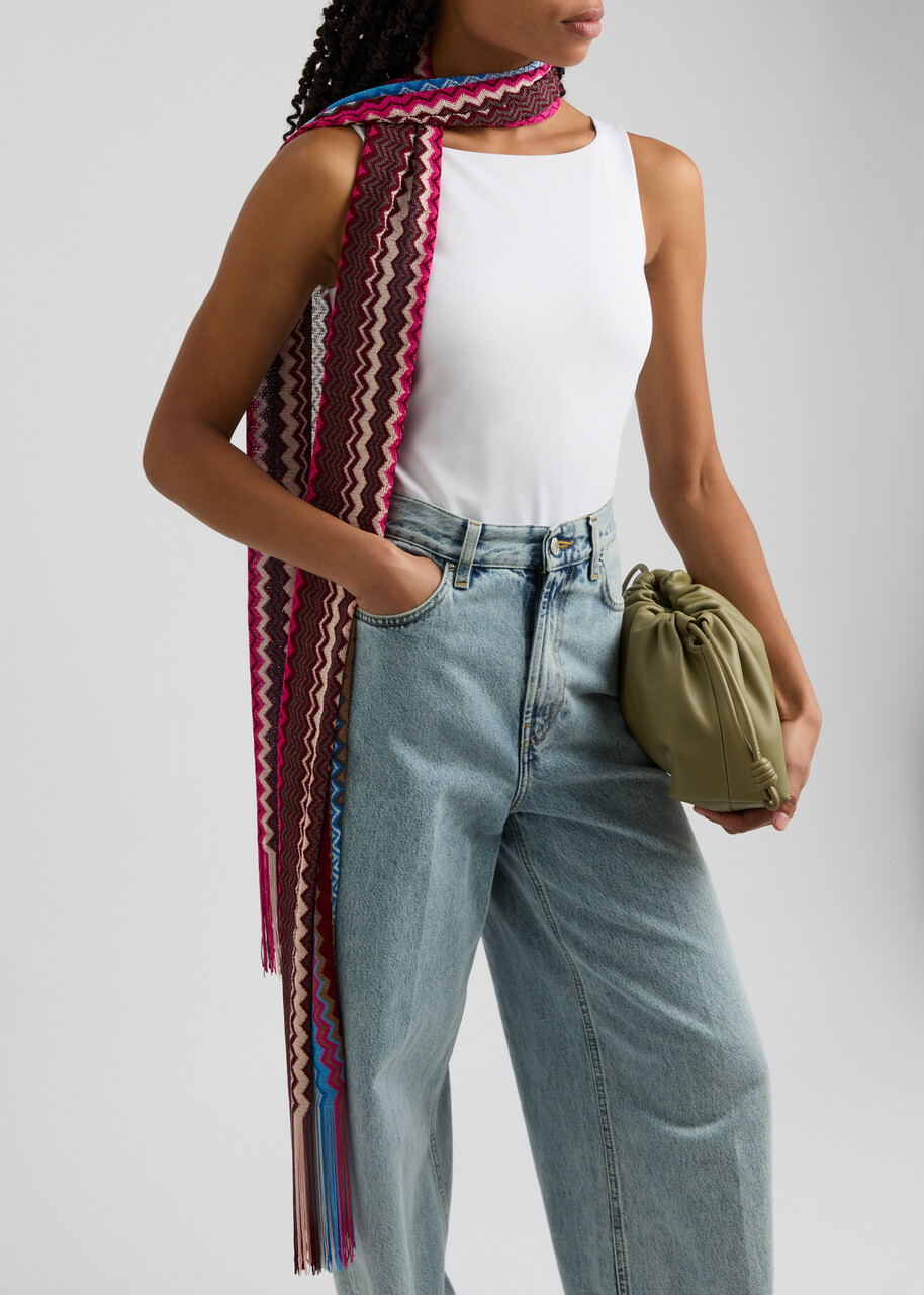 Missoni Kids Abito con motivo a zigzag - Rosa