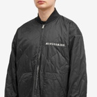 MASTERMIND WORLD Men's Quilted Bomber Jacket in Black