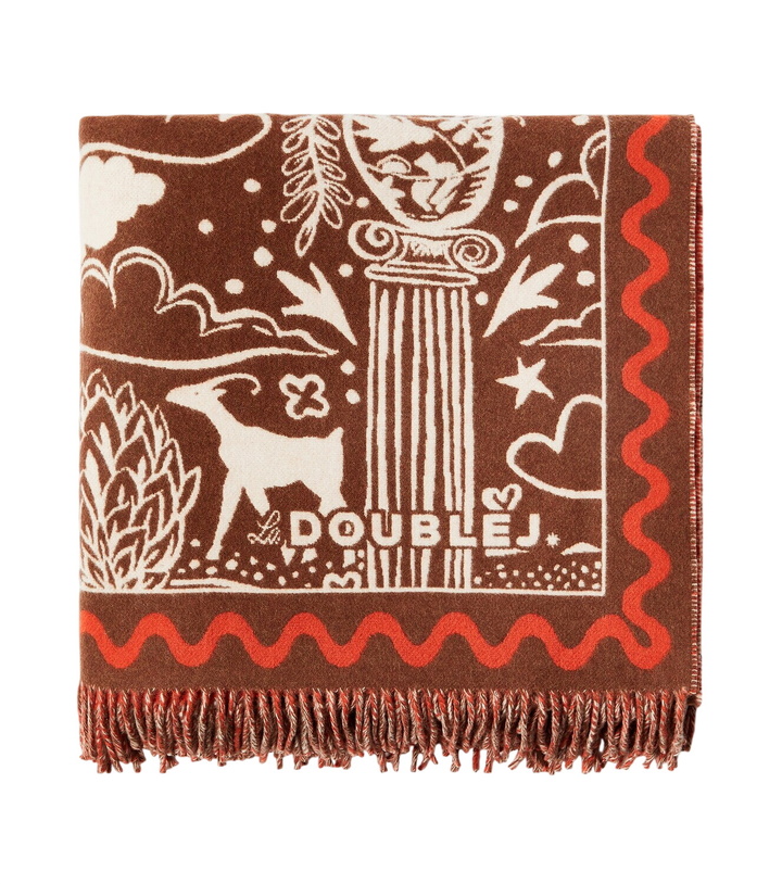 Photo: La DoubleJ Ionic wool and cashmere intarsia blanket