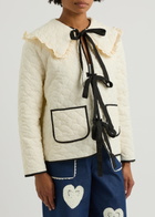 Sister Jane Swallow Quilted Shell Jacket Cream