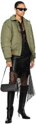 Helmut Lang Khaki Flight Bomber Jacket