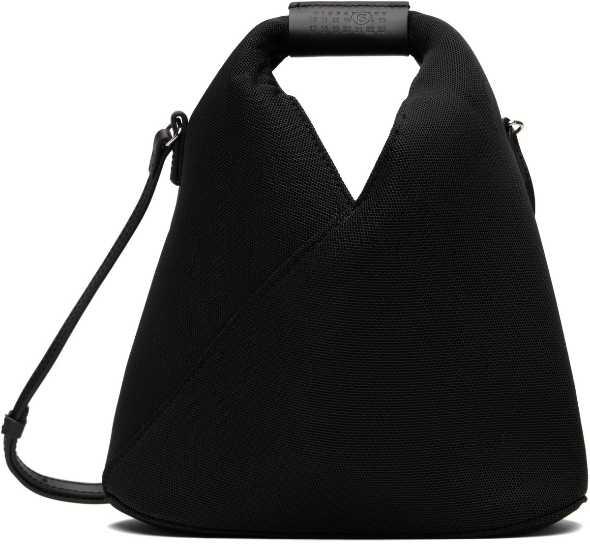 MM6 Maison Margiela Black Triangle Mesh Crossbody Bag