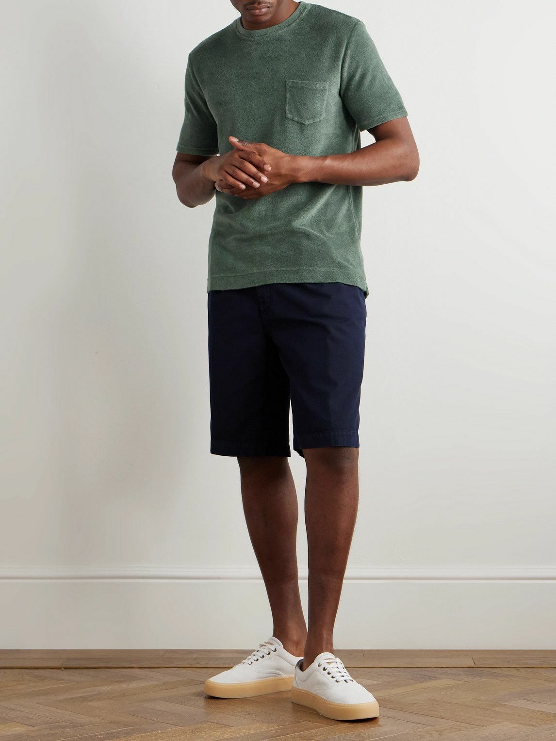 Thom Sweeney - Cotton-Terry T-Shirt - Green
