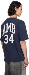 AMBUSH Navy Panelled T-shirt