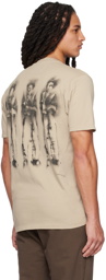 C.P. Company Beige Graphic T-Shirt