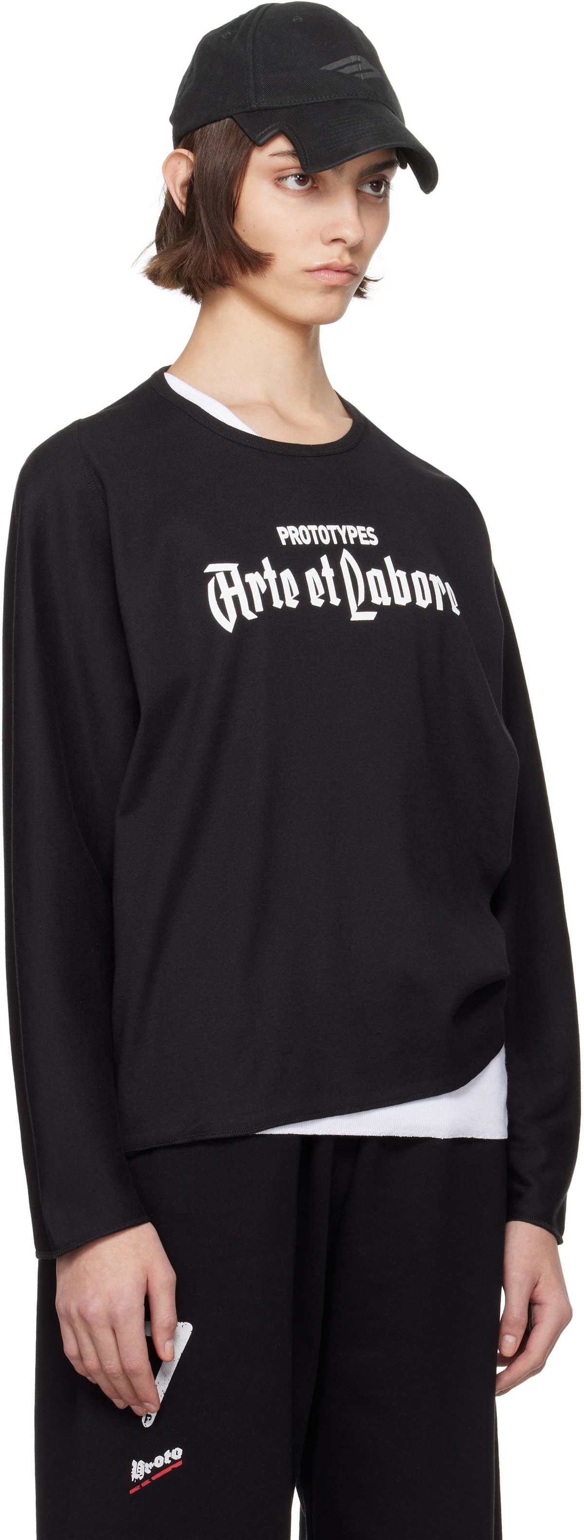 Prototypes Black L.S. 'Arte et Labore' T-shirt