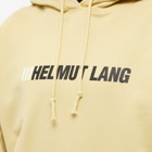 Helmut Lang Men's Slant Logo Hoody in Uniform Khaki