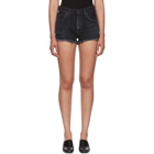 Citizens of Humanity Black Danielle Cut-Off Shorts