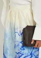 Erdem Printed Crinkled Satin Midi Skirt Multi Print