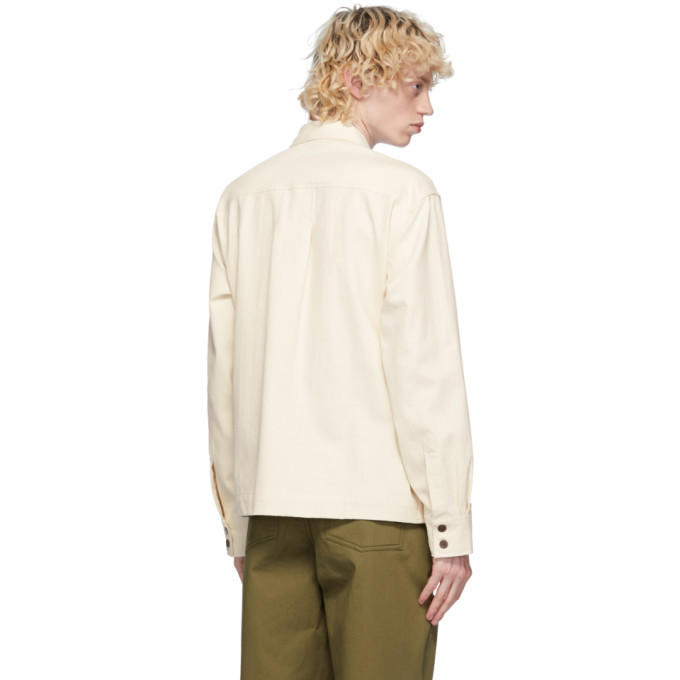 Maison Kitsune Off-White Hidden Placket Shirt Maison Kitsune