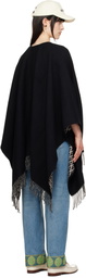 Valentino Garavani Black & Off-White Double Toile Iconographe Scarf