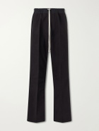 Rick Owens - Dietrich Straight-Leg Cotton-Twill Drawstring Trousers - Black
