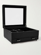 WOLF - Porter Cross-Grain Vegan Leather Watch and Jewellery Box
