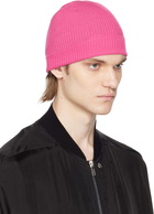 Rick Owens Pink Rolled Beanie